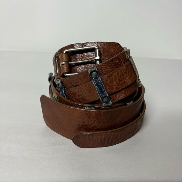 Hugo Boss Brown Leather Belt Made in Italy main image 5